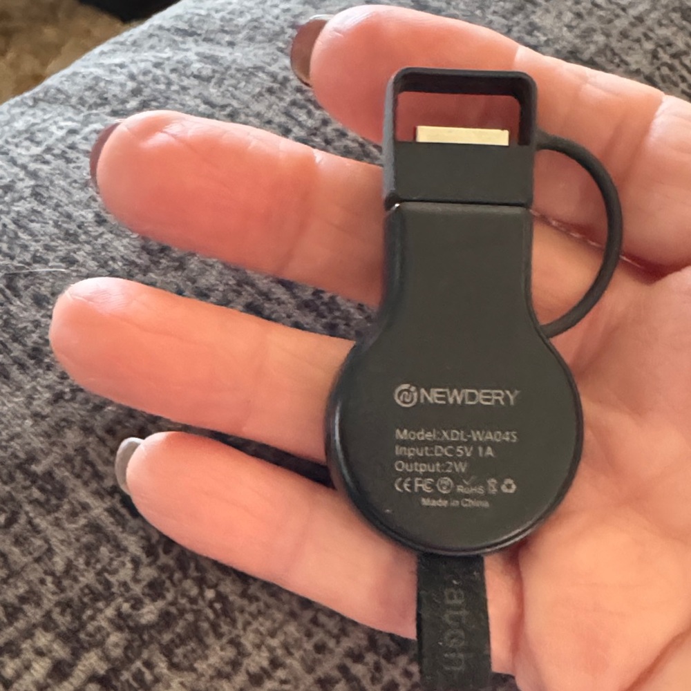 All $5 items Buy 3 for $10 -Newdery Black Charging Cable For Apple Watch